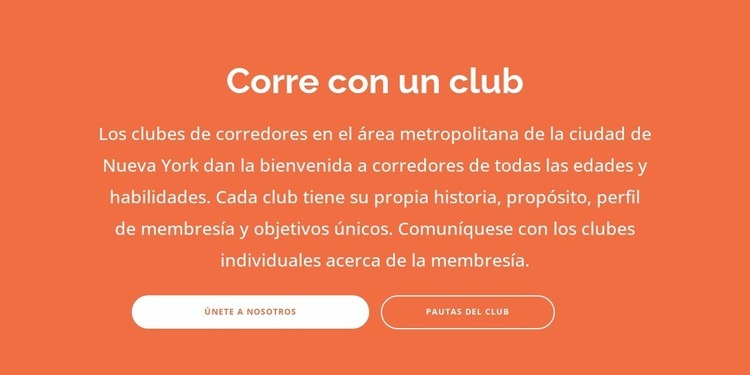 Título, texto y dos botones Diseño de páginas web