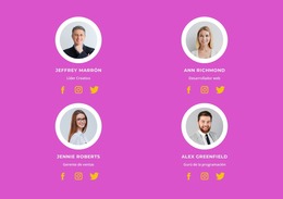 Cuatro Representantes De La Empresa.: Plantilla De Sitio Web Joomla