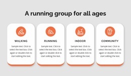 Walking and running - Html Code Example by Nicepage