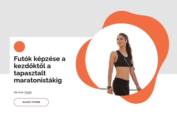 Futó közösség HTML Sablon