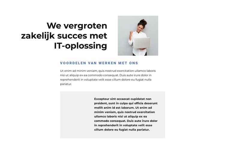 We gaan aan het werk Html Website Builder