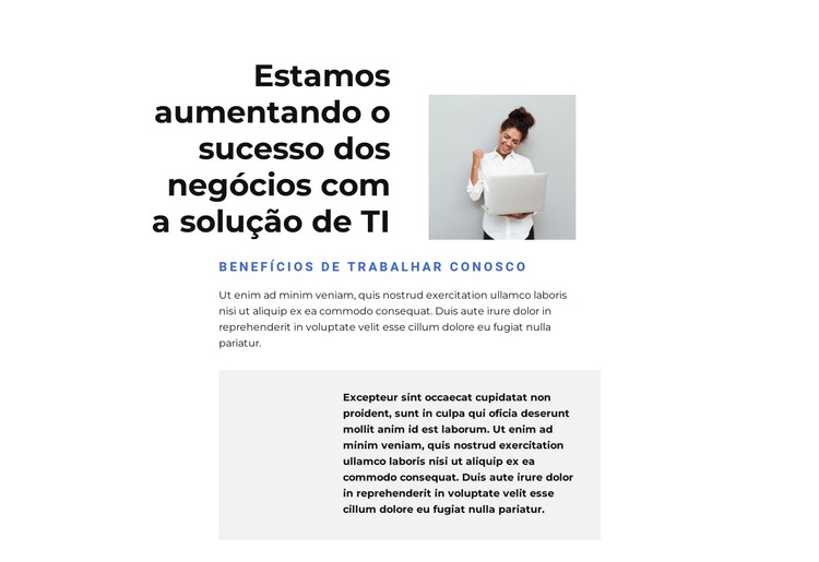 Nós começamos a trabalhar Template CSS