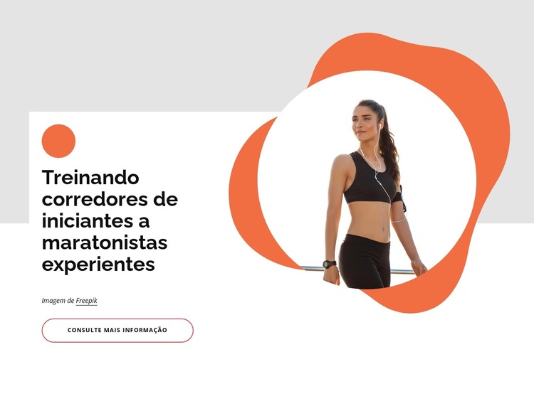 Comunidade de corrida Modelo de site