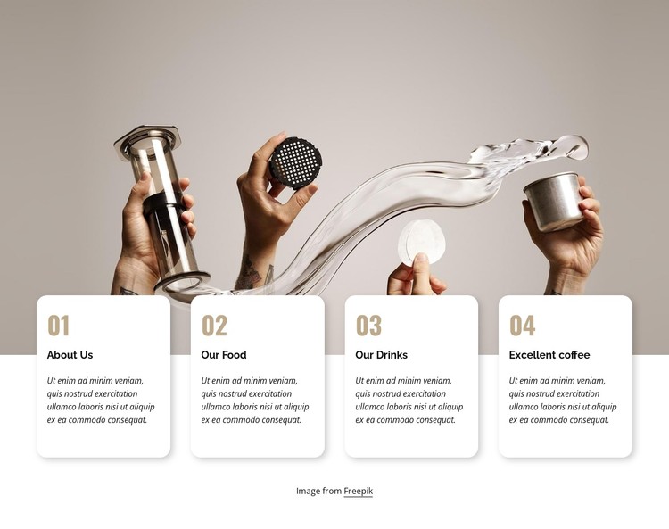 Good filter coffee CSS Template