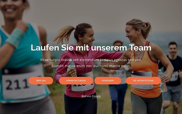 Laufclub in New York HTML Website Builder