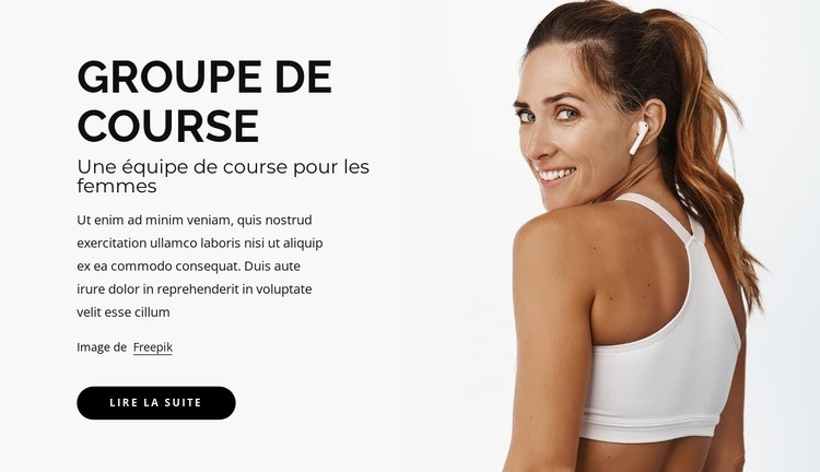 Nous offrons des courses pour tout le monde Conception de site Web