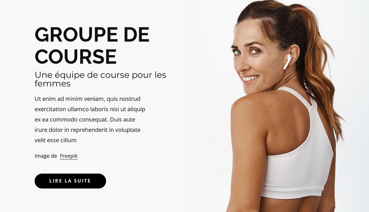 Nous offrons des courses pour tout le monde Thème WordPress