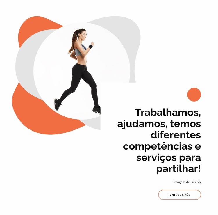 Temos habilidades diferentes Design do site