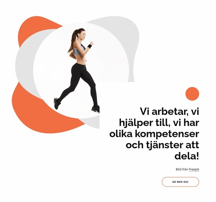 Vi har olika kompetens HTML-mall