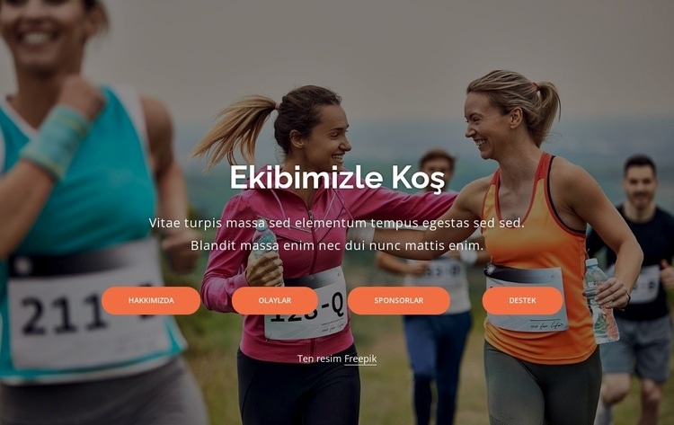New York'ta koşu kulübü Web Sitesi Oluşturucu Şablonları