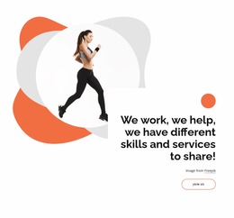 We Have Different Skills - Webdesign Mockup