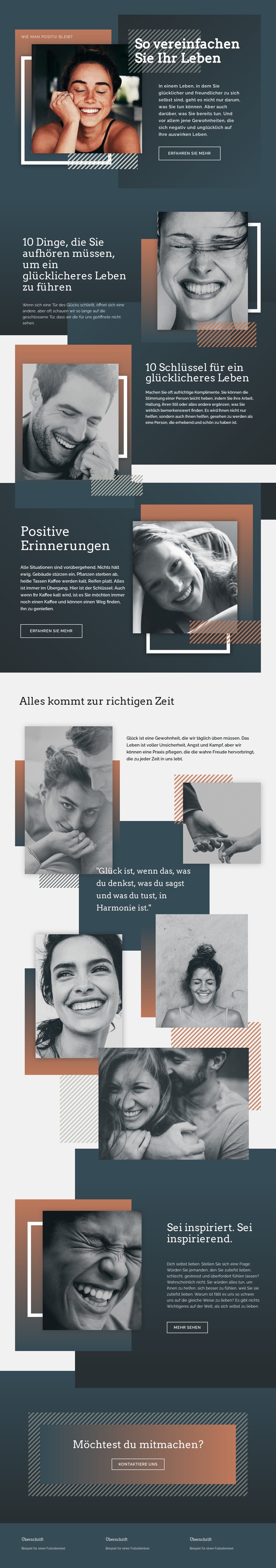 Einfache Dinge der Kunst Website design