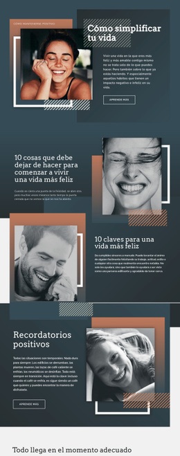 Diseño De Sitio Web Premium Para Cosas Simples De Arte