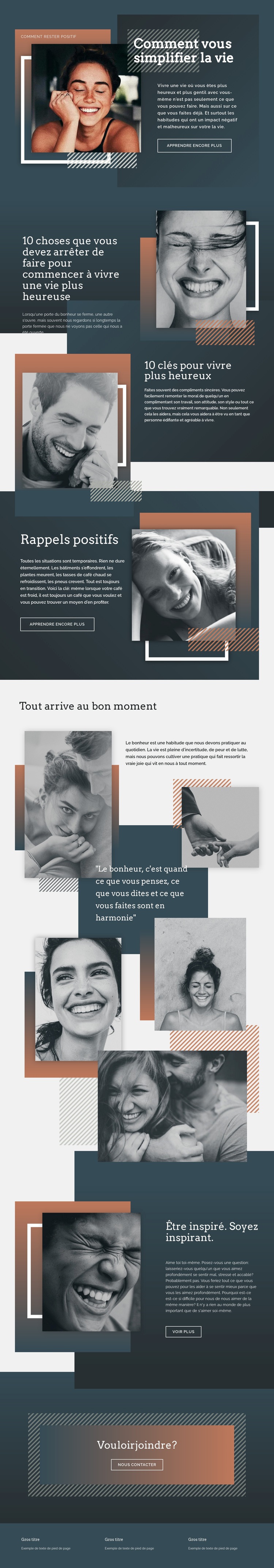 Choses simples de l'art Conception de site Web