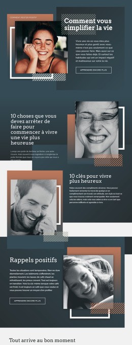 Choses Simples De L'Art - Page De Destination Prête À L'Emploi