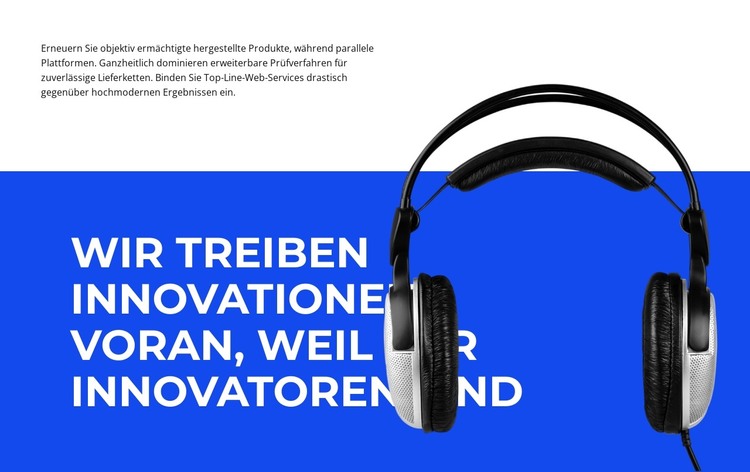 Technische Innovation HTML-Vorlage