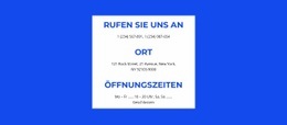 Mehrzweck-Website-Design Für Kontakte Auflisten