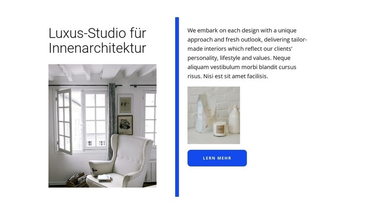 Luxus-Design Website-Modell