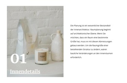 Erstes Wichtiges Detail – Website-Design-Vorlage