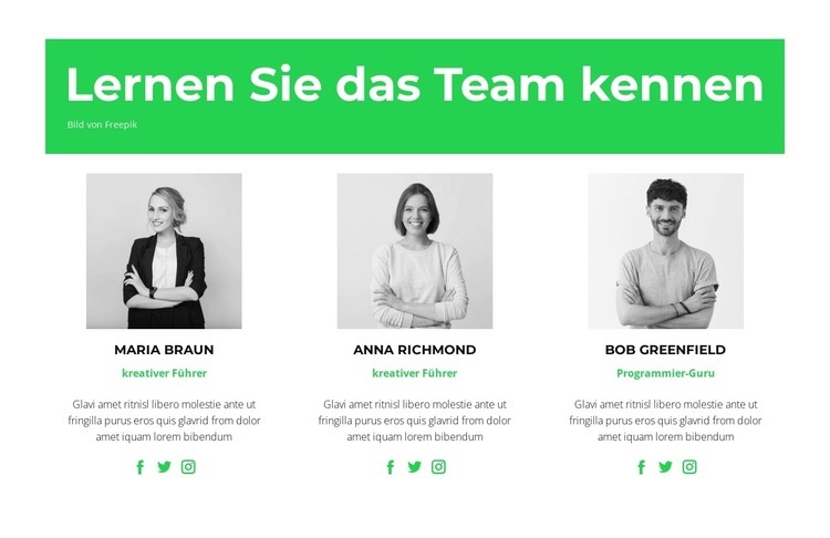 Grüße die Besten Landing Page