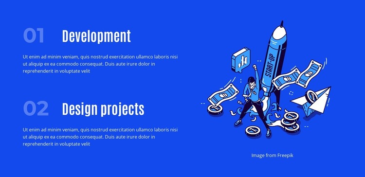 Development of complex tasks HTML Template