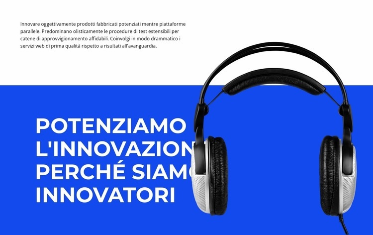 Innovazione tecnica Modelli di Website Builder