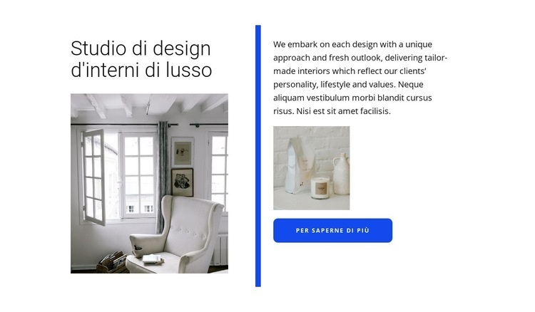 design di lusso Mockup del sito web