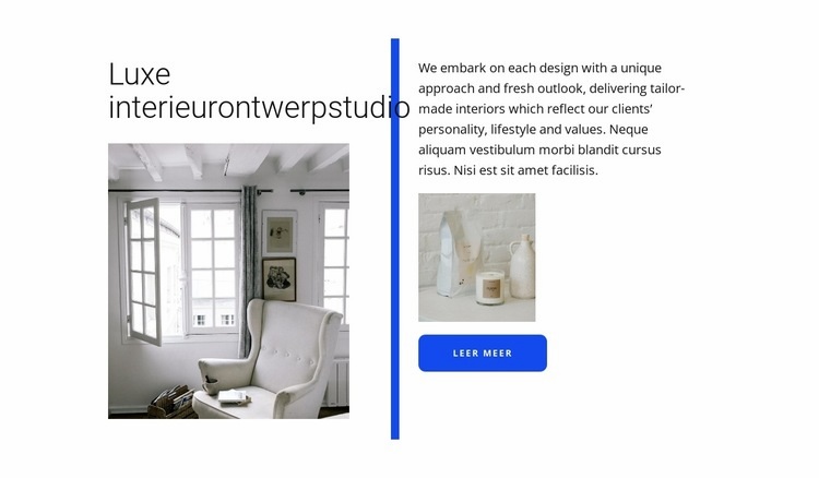 luxe design Website mockup