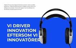 HTML-Sidadesign För Teknisk Innovation