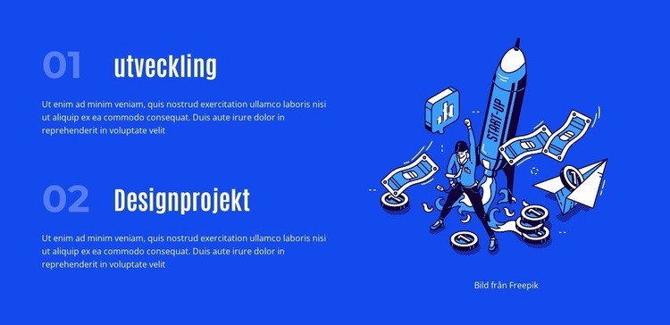 Utveckling av komplexa uppgifter HTML-mall