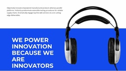 Technical Innovation - Landing Page