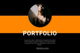 Portfolio Oděvních Modelů - Šablona Pro Přidání Prvků Na Stránku