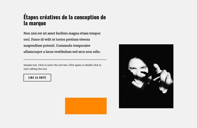 Créativité et pertinence du design Maquette de site Web