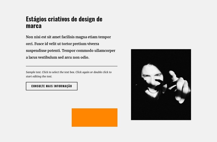 Criatividade e relevância do design Maquete do site