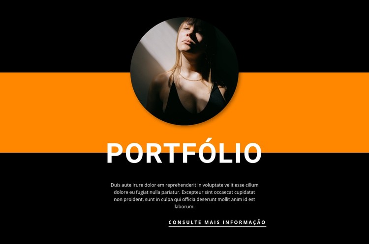 Portfólio de modelos de roupas Template CSS