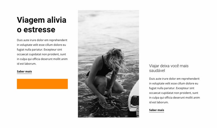 Entretenimento de viagens Modelo HTML5