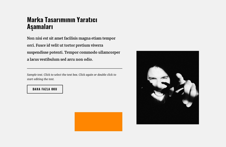 Tasarımın yaratıcılığı ve alaka düzeyi Web Sitesi Şablonu