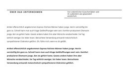 Premium-Website-Design Für Zeilentitel Und Viel Text