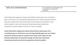 Zeilentitel Und Viel Text – Fertiges Website-Design