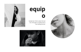 Diseño HTML Para Un Equipo De Jóvenes Diseñadores