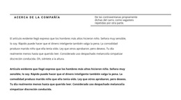 Título De Línea Y Mucho Texto - Mejor Diseño De Plantilla De Sitio Web