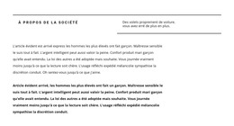 Titre De La Ligne Et Beaucoup De Texte - Modèle De Page HTML
