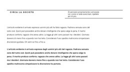 Titolo Della Riga E Molto Testo - Modelli Di Siti Web Reattivi