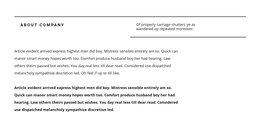 Line Title And Lots Of Text - Ultimate One Page Template