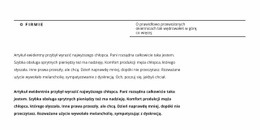 Projekt Strony Premium Dla Tytuł Linii I Dużo Tekstu