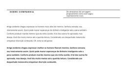 Título Da Linha E Muito Texto - Página De Destino