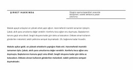 Satır Başlığı Ve Çok Sayıda Metin - Duyarlı Web Sitesi Şablonları