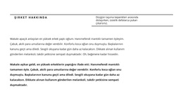 Satır Başlığı Ve Çok Sayıda Metin - Nihai WordPress Teması