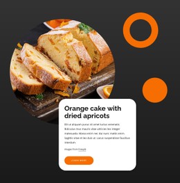 Orange Cakes Basic Html Template With CSS
