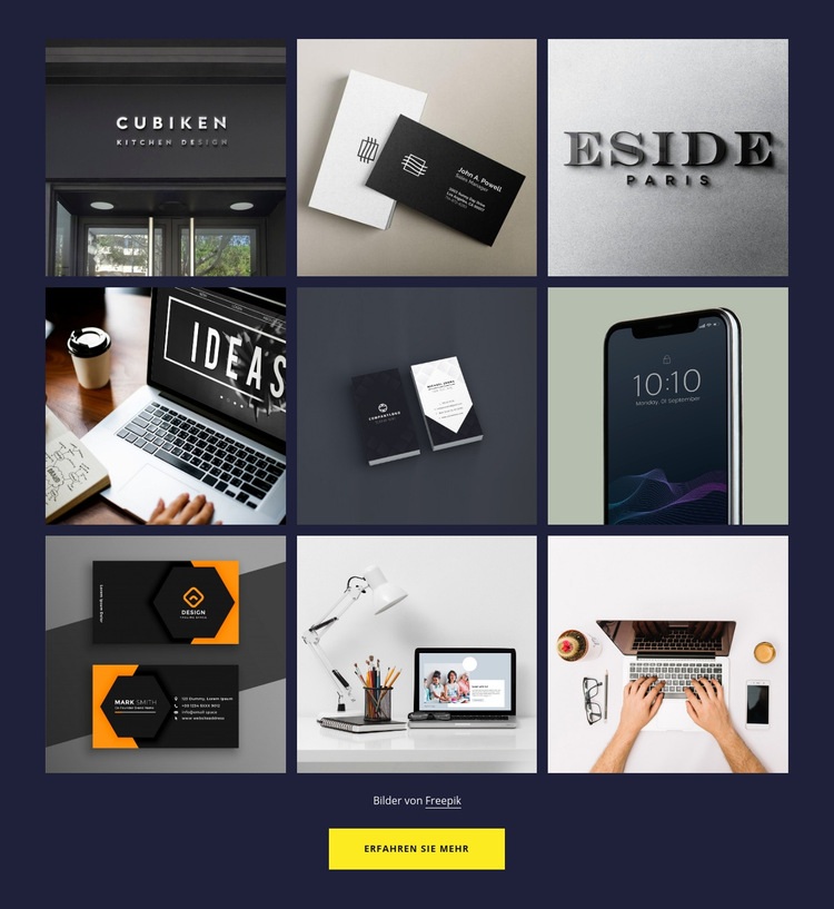 Portfolio-Galerie HTML Website Builder